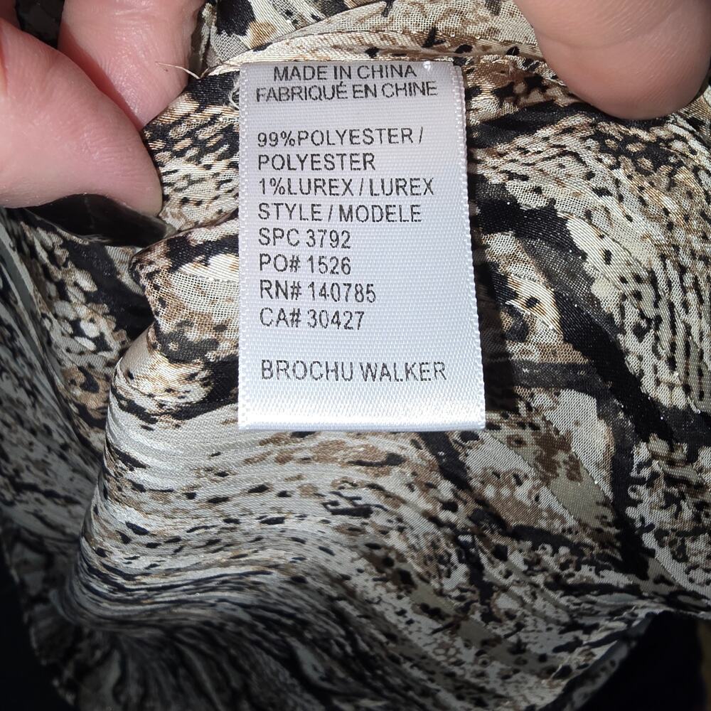 Brochu Walker Olivia Metallic Python Snake Print … - image 5